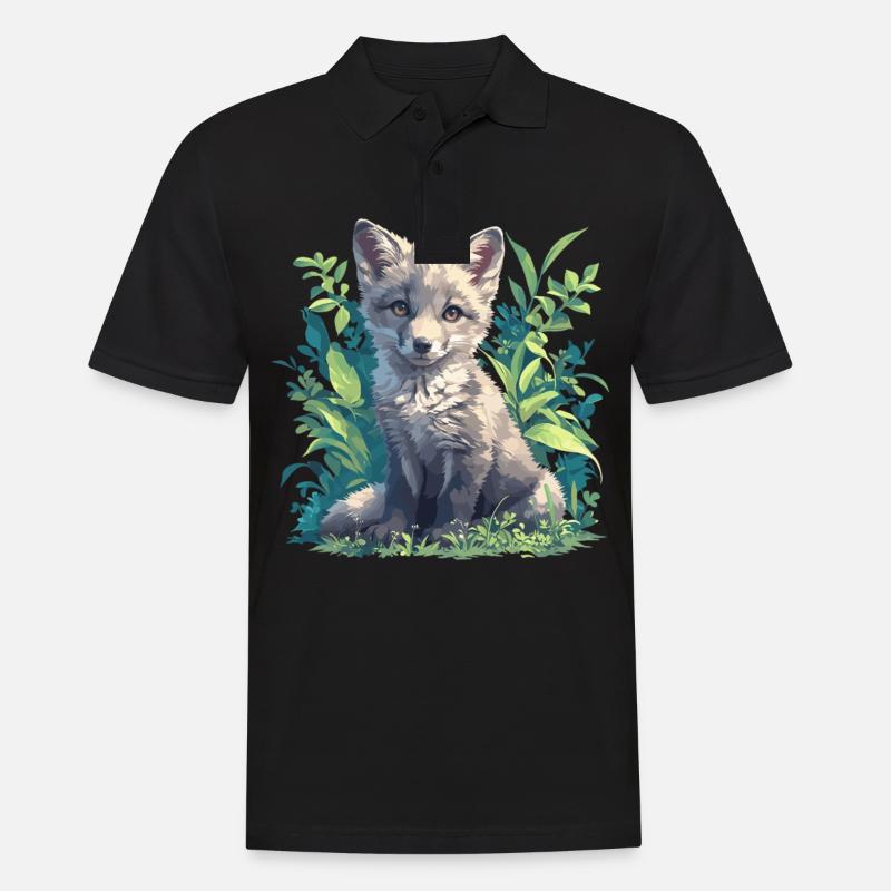 Graufüchse Graufuchs - Männer Poloshirt - Schwarz