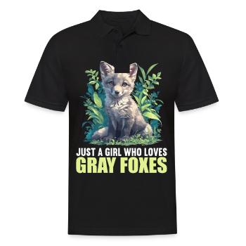 Gray Foxes Gray Fox - Men's Polo Shirt - black - Front - Kai (181cm)