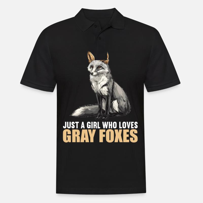 Graufüchse Graufuchs - Männer Poloshirt - Schwarz