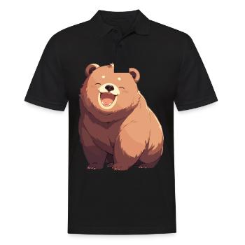 grizzly bears Grizzly bear - Men's Polo Shirt - black - Front - Kai (181cm)