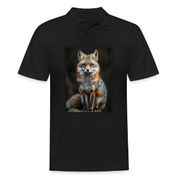 Gray Foxes Gray Fox - Men's Polo Shirt - black - Front - Kai (181cm)