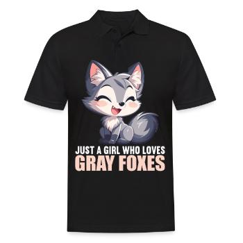 Gray foxes Gray fox - Men's Polo Shirt - black - Front - Kai (181cm)