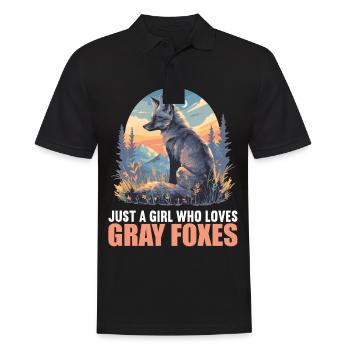 Gray foxes Gray fox - Men's Polo Shirt - black - Front - Kai (181cm)