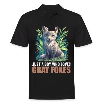 Gray Foxes Gray Fox - Men's Polo Shirt - black - Front - Kai (181cm)