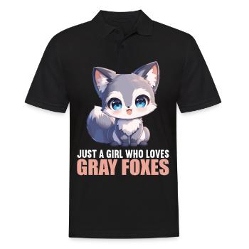 Gray Foxes Gray Fox - Men's Polo Shirt - black - Front - Kai (181cm)