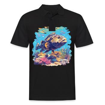 mérou mérou - Polo Homme - noir - Devant - Kai (181cm)
