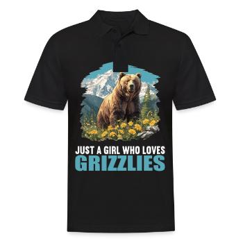 Grizzlis Ours grizzly - Polo Homme - noir - Devant - Kai (181cm)