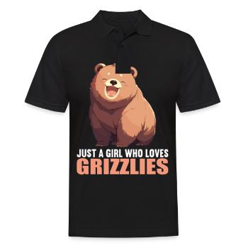 Grizzlis Ours grizzly - Polo Homme - noir - Devant - Kai (181cm)
