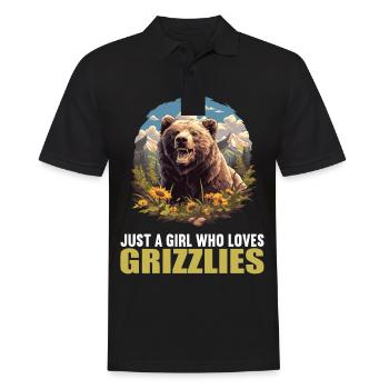 Grizzlis Ours grizzly - Polo Homme - noir - Devant - Kai (181cm)