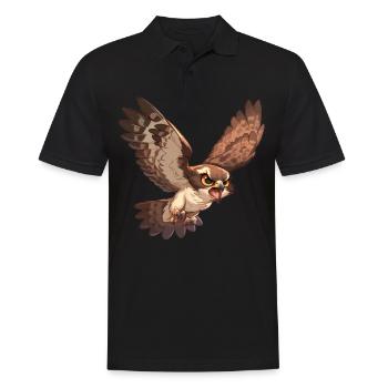 Falken Falke - Männer Poloshirt - Schwarz - Vorne - Kai (181cm)