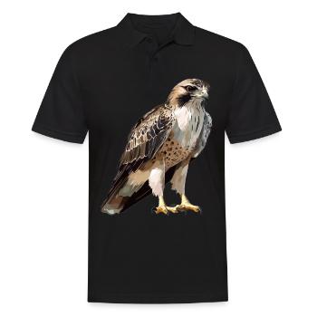 Falken Falke - Männer Poloshirt - Schwarz - Vorne - Kai (181cm)