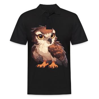Falken Falke - Männer Poloshirt - Schwarz - Vorne - Kai (181cm)