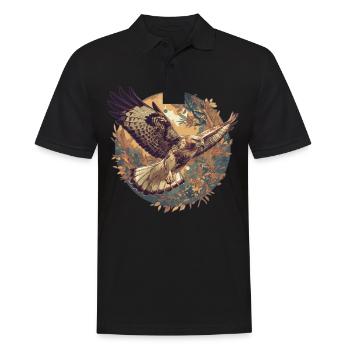 Falken Falke - Männer Poloshirt - Schwarz - Vorne - Kai (181cm)