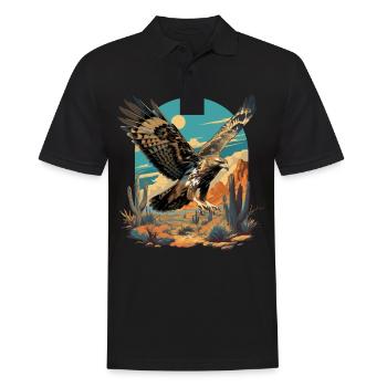 Falken Falke - Männer Poloshirt - Schwarz - Vorne - Kai (181cm)