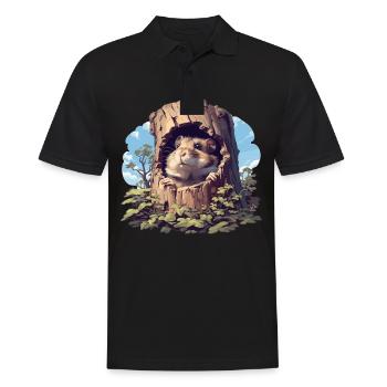 Hamster - Polo Homme - noir - Devant - Kai (181cm)