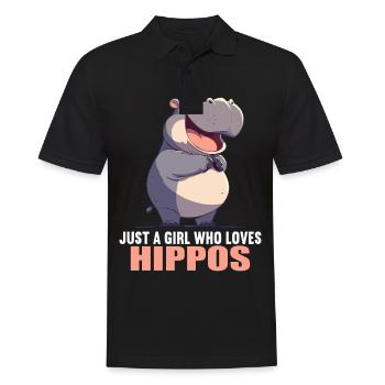 Hippopotamus Hippopotamus - Men's Polo Shirt - black - Front - Kai (181cm)