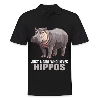 Hippopotamus Hippopotamus - Men's Polo Shirt - black - Front - Kai (181cm)