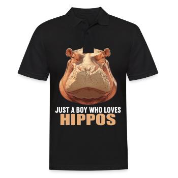 Hippopotame Hippopotame - Polo Homme - noir - Devant - Kai (181cm)