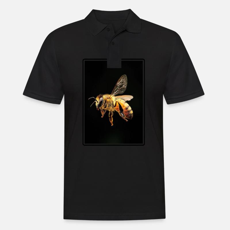Bienen Biene - Männer Poloshirt - Schwarz