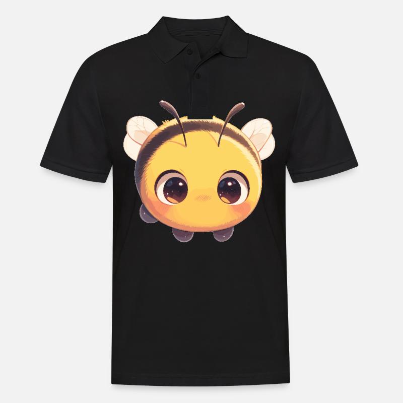 Bienen Biene - Männer Poloshirt - Schwarz