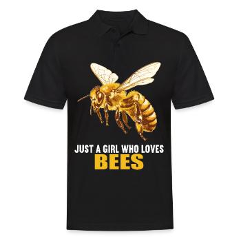 Bienen Biene - Männer Poloshirt - Schwarz - Vorne - Kai (181cm)