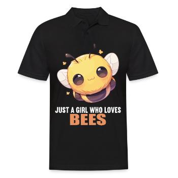 Bienen Biene - Männer Poloshirt - Schwarz - Vorne - Kai (181cm)
