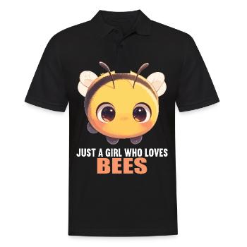 Bienen Biene - Männer Poloshirt - Schwarz - Vorne - Kai (181cm)