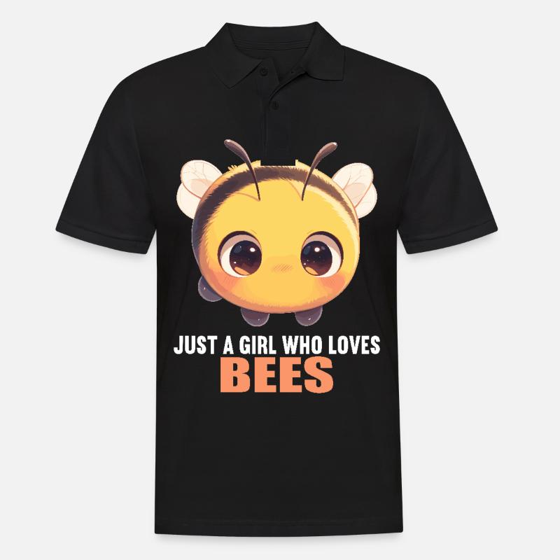 Bienen Biene - Männer Poloshirt - Schwarz