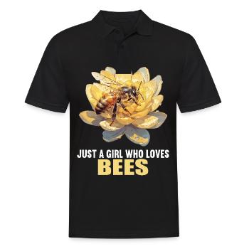 Bienen Biene - Männer Poloshirt - Schwarz - Vorne - Kai (181cm)