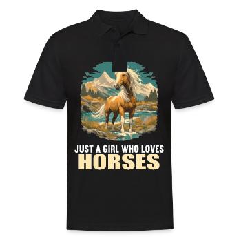 Chevaux Cheval - Polo Homme - noir - Devant - Kai (181cm)