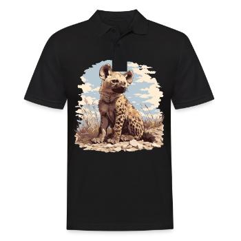 Hyena Hyena - Men's Polo Shirt - black - Front - Kai (181cm)