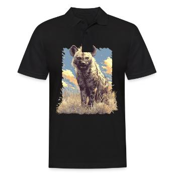 Hyena Hyena - Men's Polo Shirt - black - Front - Kai (181cm)