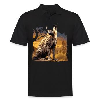 Hyena Hyena - Men's Polo Shirt - black - Front - Kai (181cm)
