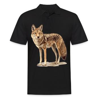 Schakale Schakal - Männer Poloshirt - Schwarz - Vorne - Kai (181cm)