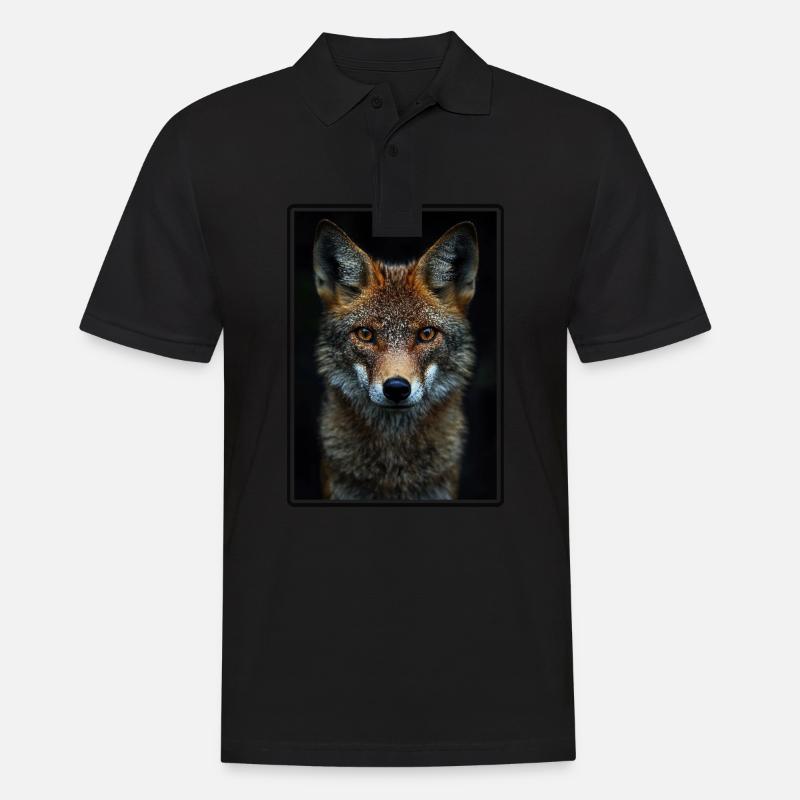 Schakale Schakal - Männer Poloshirt - Schwarz
