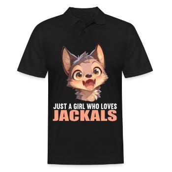 Schakale Schakal - Männer Poloshirt - Schwarz - Vorne - Kai (181cm)