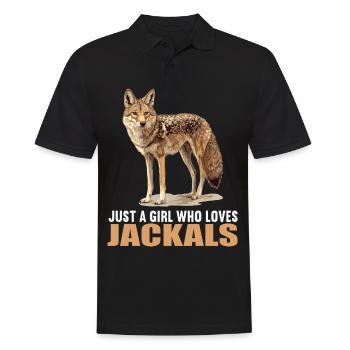 Schakale Schakal - Männer Poloshirt - Schwarz - Vorne - Kai (181cm)
