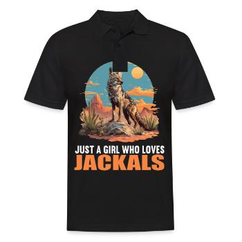 Schakale Schakal - Männer Poloshirt - Schwarz - Vorne - Kai (181cm)