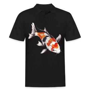 Koi Koi Carpe - Polo Homme - noir - Devant - Kai (181cm)