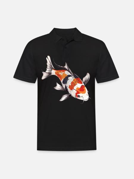 Koi Koi Carp - Men's Polo Shirt - black