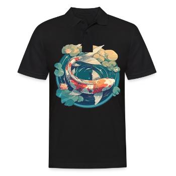 Koi Koi Carpe - Polo Homme - noir - Devant - Kai (181cm)