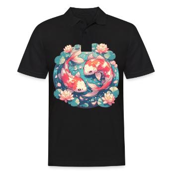 Koi Koi Carpe - Polo Homme - noir - Devant - Kai (181cm)