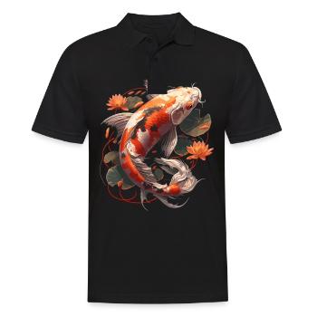 Koi Koi Carpe - Polo Homme - noir - Devant - Kai (181cm)