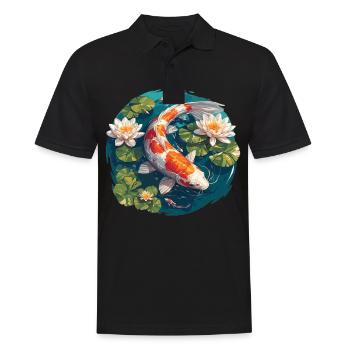 Koi Koi Carpe - Polo Homme - noir - Devant - Kai (181cm)