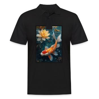 Koi Koi Carpe - Polo Homme - noir - Devant - Kai (181cm)