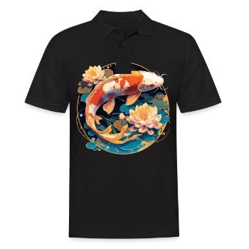 Koi Koi Carpe - Polo Homme - noir - Devant - Kai (181cm)