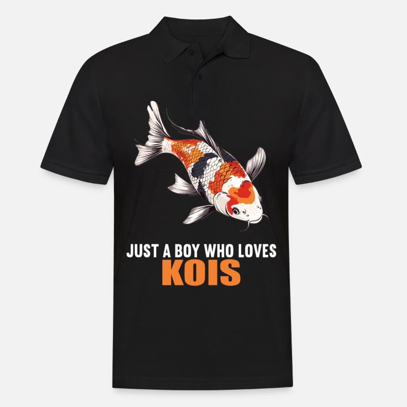 Kois Koi Karpfen - Männer Poloshirt - Schwarz