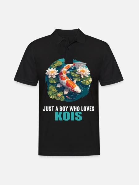 Koi Koi Carp - Men's Polo Shirt - black
