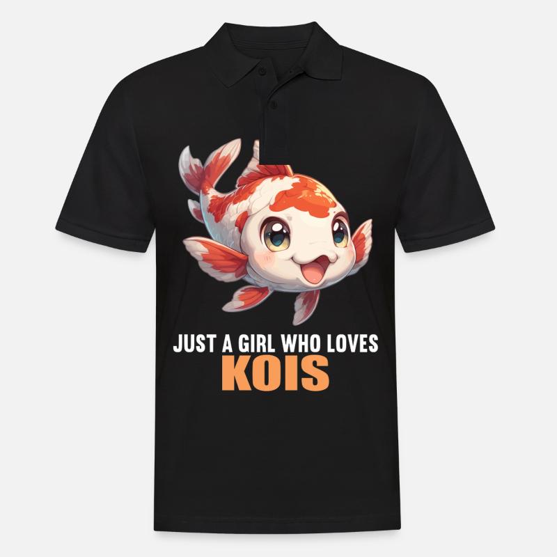 Kois Koi Karpfen - Männer Poloshirt - Schwarz