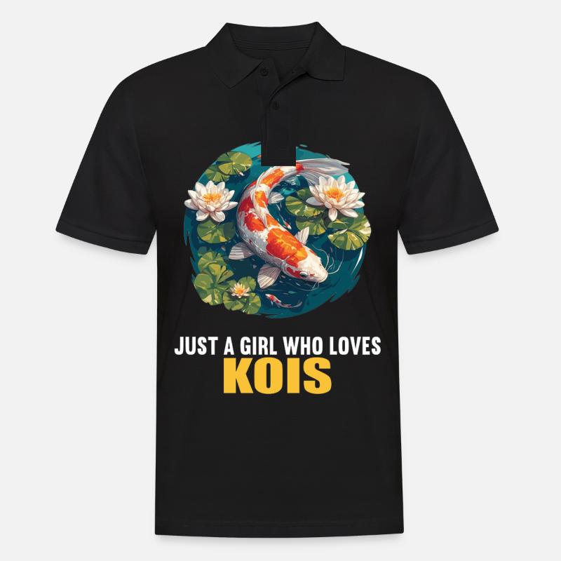 Kois Koi Karpfen - Männer Poloshirt - Schwarz